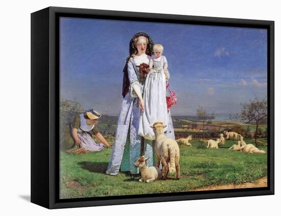 The Pretty Baa-Lambs, 1859-Ford Madox Brown-Framed Stretched Canvas