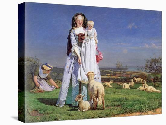 The Pretty Baa-Lambs, 1859-Ford Madox Brown-Stretched Canvas