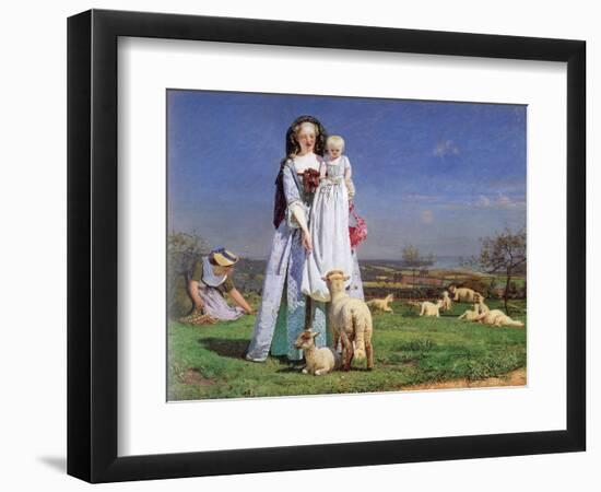 The Pretty Baa-Lambs, 1859-Ford Madox Brown-Framed Premium Giclee Print