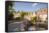 The pretty Cotswolds village of Castle Combe, north Wiltshire, England, United Kingdom, Europe-Julian Elliott-Framed Stretched Canvas