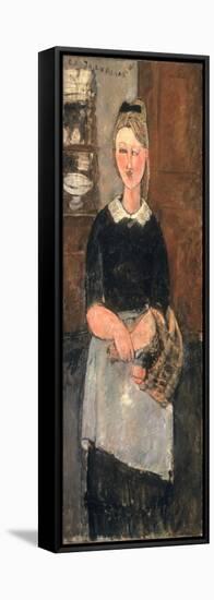 The Pretty Housewife (La Jolie Menagere) 1915 (Oil on Canvas)-Amedeo Modigliani-Framed Stretched Canvas