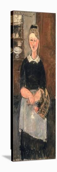 The Pretty Housewife (La Jolie Menagere) 1915 (Oil on Canvas)-Amedeo Modigliani-Stretched Canvas