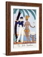 The Pretty Islander-Georges Barbier-Framed Giclee Print