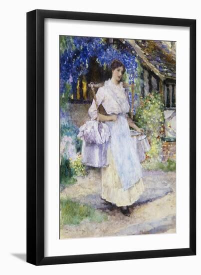 The Pretty Milkmaid-David Woodlock-Framed Premium Giclee Print