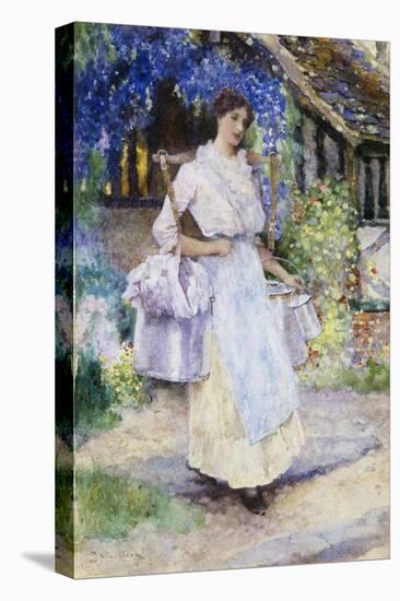 The Pretty Milkmaid-David Woodlock-Stretched Canvas