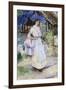 The Pretty Milkmaid-David Woodlock-Framed Giclee Print