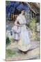 The Pretty Milkmaid-David Woodlock-Mounted Giclee Print