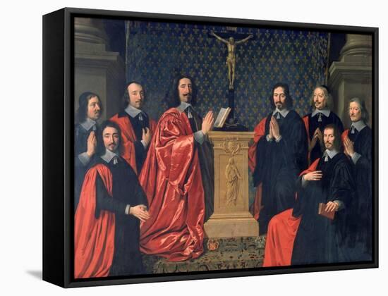 The Prevot Des Marchands and the Echevins of the City of Paris, 1648-Philippe De Champaigne-Framed Stretched Canvas