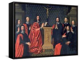 The Prevot Des Marchands and the Echevins of the City of Paris, 1648-Philippe De Champaigne-Framed Stretched Canvas