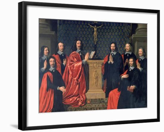 The Prevot Des Marchands and the Echevins of the City of Paris, 1648-Philippe De Champaigne-Framed Giclee Print