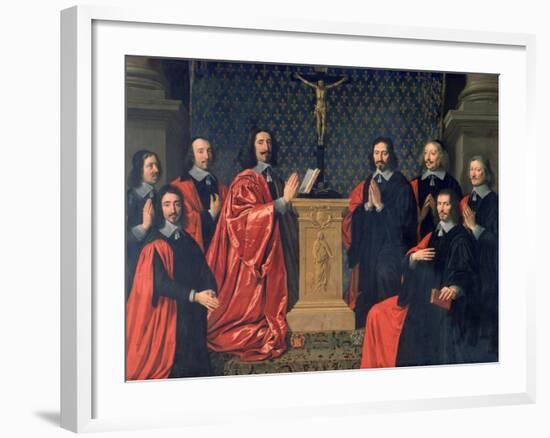 The Prevot Des Marchands and the Echevins of the City of Paris, 1648-Philippe De Champaigne-Framed Giclee Print