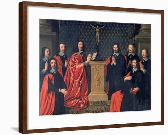 The Prevot Des Marchands and the Echevins of the City of Paris, 1648-Philippe De Champaigne-Framed Giclee Print