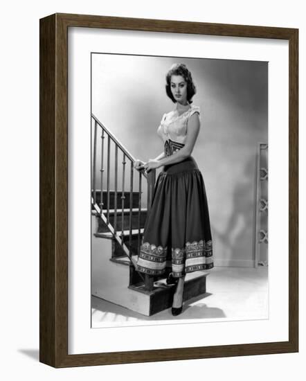 The Pride and the Passion, Sophia Loren, 1957-null-Framed Photo