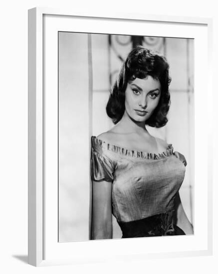 The Pride and the Passion, Sophia Loren, 1957-null-Framed Photo