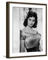 The Pride and the Passion, Sophia Loren, 1957-null-Framed Photo