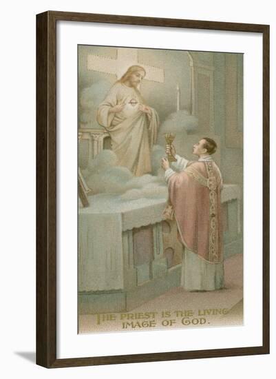 The Priest Is the Living Image of God-null-Framed Giclee Print