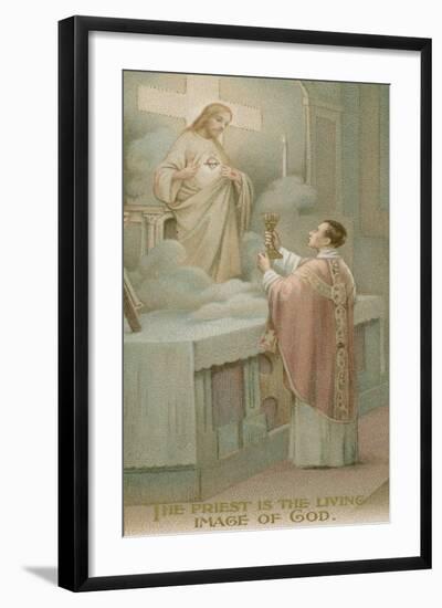 The Priest Is the Living Image of God-null-Framed Giclee Print