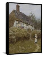 The Priest's House, West Hoathly-Helen Allingham-Framed Stretched Canvas