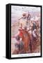 The Priests March around Jericho-Arthur A. Dixon-Framed Stretched Canvas