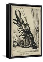 The Prime Lobster, 1828-William Heath-Framed Stretched Canvas