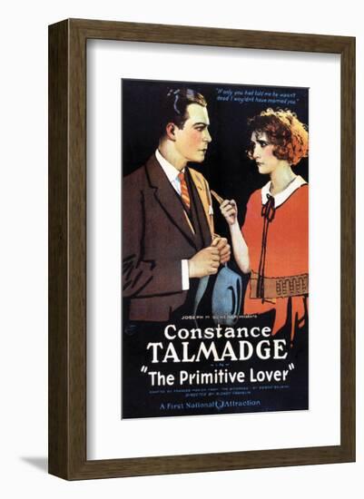 The Primitive Lover - 1922-null-Framed Art Print