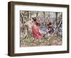 The Primrose Chain (Oil on Canvas)-Edward Atkinson Hornel-Framed Giclee Print