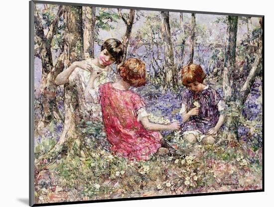 The Primrose Chain (Oil on Canvas)-Edward Atkinson Hornel-Mounted Giclee Print