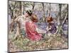 The Primrose Chain (Oil on Canvas)-Edward Atkinson Hornel-Mounted Giclee Print