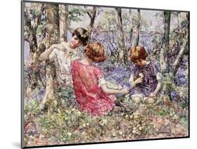 The Primrose Chain (Oil on Canvas)-Edward Atkinson Hornel-Mounted Giclee Print