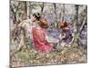 The Primrose Chain (Oil on Canvas)-Edward Atkinson Hornel-Mounted Giclee Print