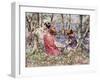 The Primrose Chain (Oil on Canvas)-Edward Atkinson Hornel-Framed Giclee Print