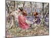 The Primrose Chain (Oil on Canvas)-Edward Atkinson Hornel-Mounted Giclee Print