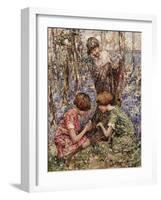 The Primrose Gatherers (Oil on Canvas)-Edward Atkinson Hornel-Framed Giclee Print