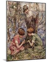 The Primrose Gatherers (Oil on Canvas)-Edward Atkinson Hornel-Mounted Giclee Print