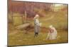 The Primrose Gatherers (W/C)-Charles Edward Wilson-Mounted Giclee Print