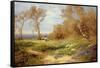 The Primrose Gatherers-John Clayton Adams-Framed Stretched Canvas