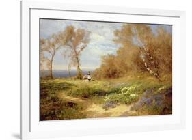 The Primrose Gatherers-John Clayton Adams-Framed Giclee Print