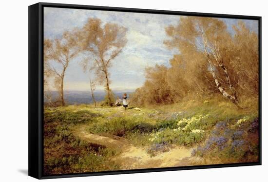 The Primrose Gatherers-John Clayton Adams-Framed Stretched Canvas