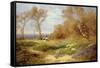 The Primrose Gatherers-John Clayton Adams-Framed Stretched Canvas