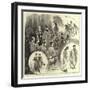 The Prince and Princess of Wales and Prince Albert Victor at Cambridge-null-Framed Giclee Print