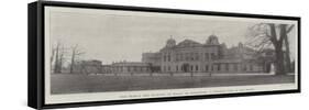 The Prince and Princess of Wales at Badminton, a General View of the House-null-Framed Stretched Canvas