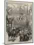 The Prince and Princess of Wales at Birmingham, the Procession Passing Down Great Hampton Street-null-Mounted Giclee Print