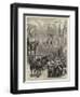 The Prince and Princess of Wales at Birmingham, the Procession Passing Down Great Hampton Street-null-Framed Giclee Print