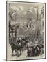 The Prince and Princess of Wales at Birmingham, the Procession Passing Down Great Hampton Street-null-Mounted Giclee Print