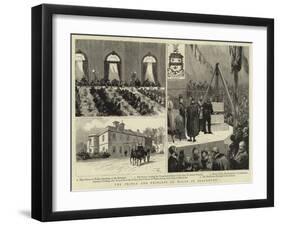 The Prince and Princess of Wales at Blackburn-null-Framed Giclee Print