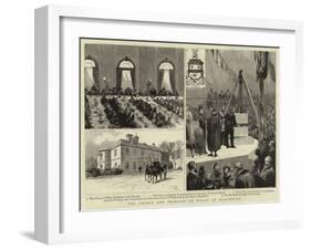 The Prince and Princess of Wales at Blackburn-null-Framed Giclee Print