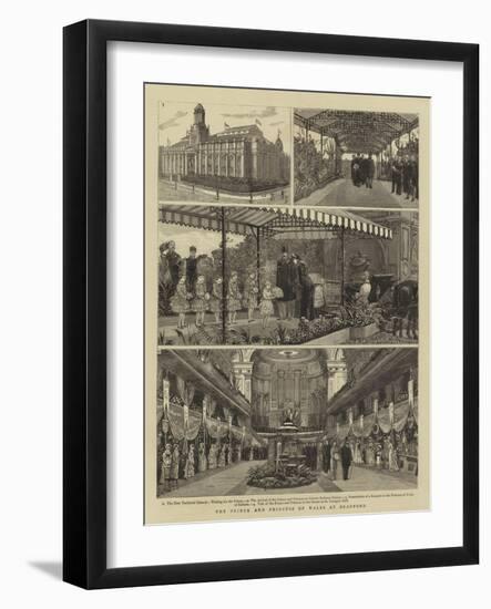 The Prince and Princess of Wales at Bradford-null-Framed Giclee Print