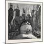 The Prince and Princess of Wales at Chatsworth and Derby: Triumphal Arch at Derby-null-Mounted Giclee Print