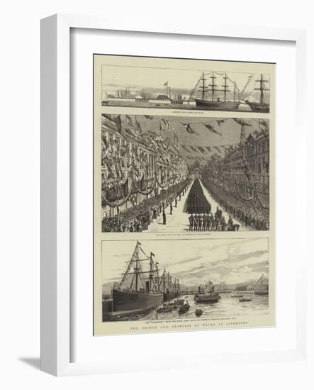 The Prince and Princess of Wales at Liverpool-Charles William Wyllie-Framed Giclee Print