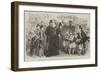 The Prince and Princess of Wales at the East End, Presenting a Bouquet to the Princess-null-Framed Giclee Print
